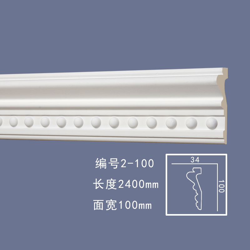 PU线条法式电视背景墙边框装饰条造型线欧式天花吊顶角花仿石膏线 - 图2