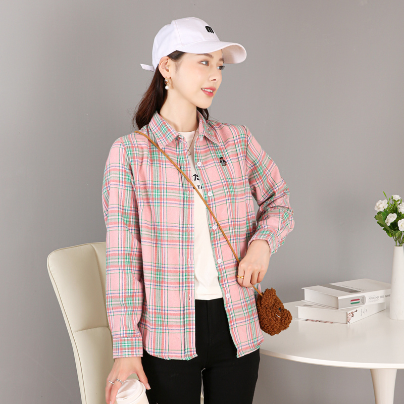 【限购3件】商场正品刺绣小熊衬衫 传情豆衬衫