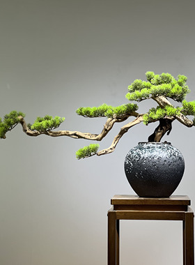 仿真迎客松创意摆件微景观