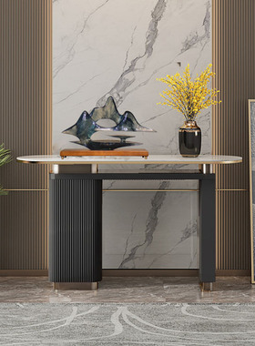 透明树脂招财新中式玄关水墨假山