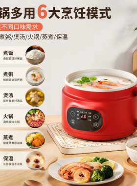 德国进口低糖陶瓷釉电饭煲雯平芮多功能电饭锅大容量蒸煮一体炒锅