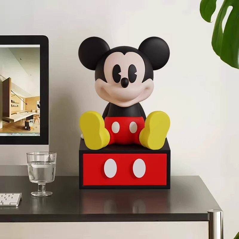 米奇卡通床头办公室桌面收纳盒网红摆件小型抽屉柜高级感装饰品,淘宝优惠券,粉丝福利购,淘宝优惠卷