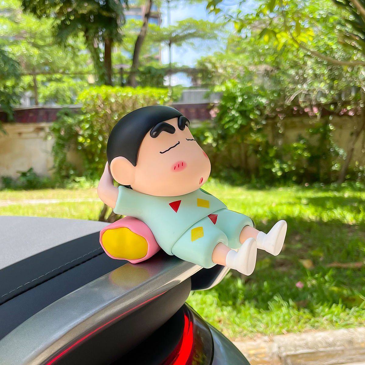 新品蜡笔小新车载摆件汽车卡通可爱公仔后备箱电动车翅膀白色,淘宝优惠券,粉丝福利购,淘宝优惠卷
