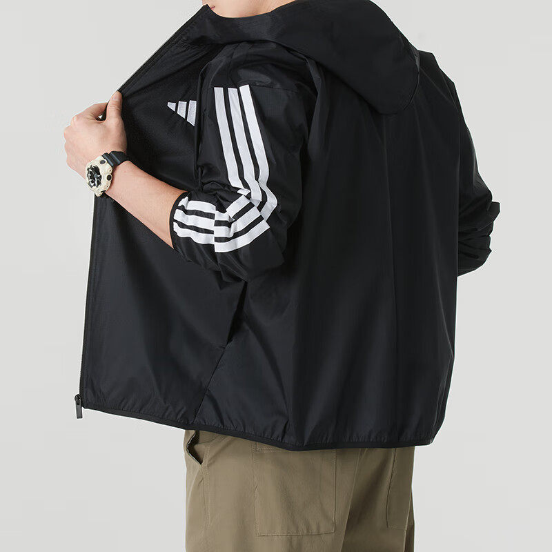adidas阿迪达斯外套男春季新款冲锋衣男士运动服防风上衣连帽夹克,淘宝优惠券,粉丝福利购,淘宝优惠卷