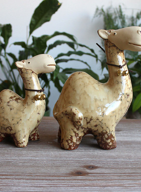 甘肃青海陶瓷亲子卡通风装饰品