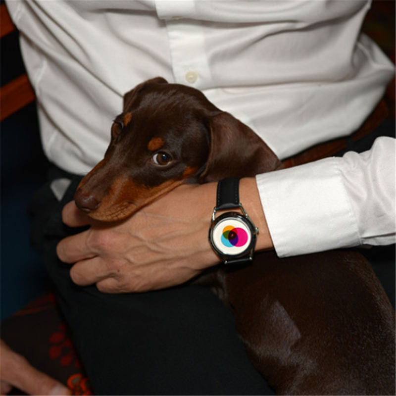 美国代购Mr.Jones Colour Venn色彩大师自动机械腕表男女创意手表-图2