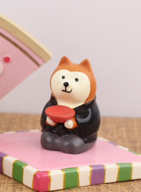 日式樱花树桩和风坐垫场景道具