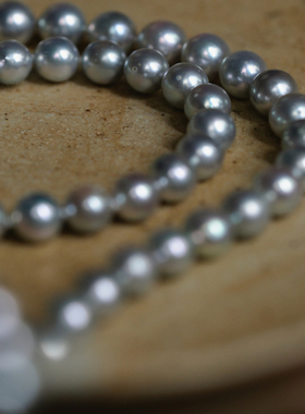 远家海水珍珠akoya真多麻项链