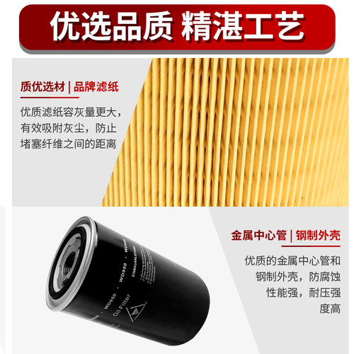 螺杆式空压机油过滤器滤芯专用配件大全WD719 WD950 WD962 油滤器 - 图2