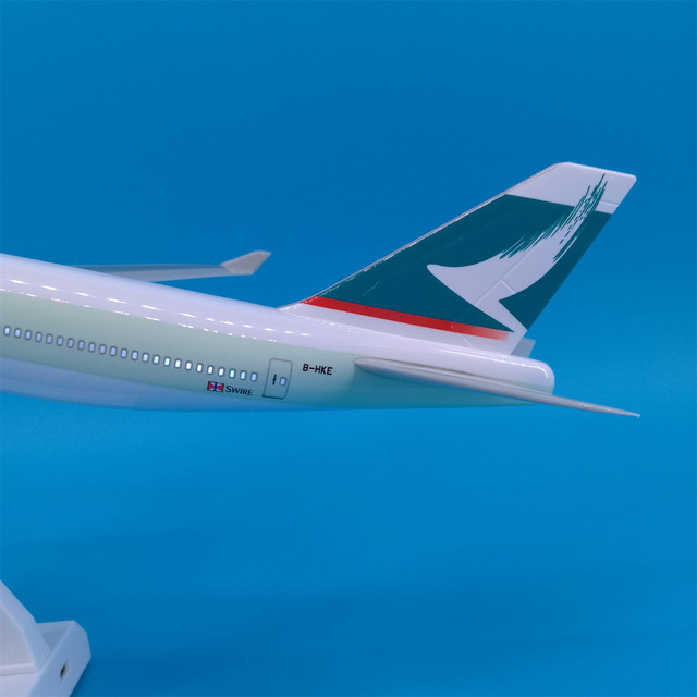 Cathay Pacific aircraft model ornaments with wheels and lights