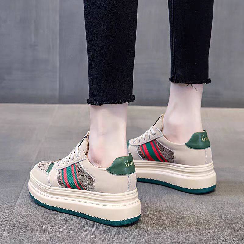 真皮厚底板鞋女2025春季新款内增高女鞋百搭透气休闲脏脏复古单鞋,淘宝优惠券,粉丝福利购,淘宝优惠卷