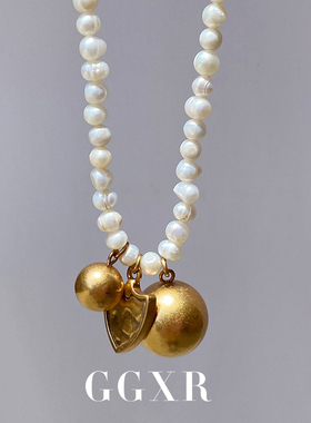 新款天然淡水珠高级气质锁骨链