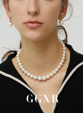 天然巴洛克皱皮圆形珍珠