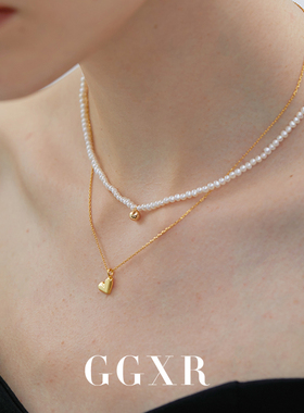 GGXR925银爱心锁骨链