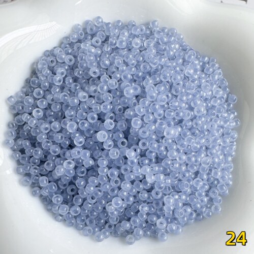 2mm冰透米珠散珠小珠子手串DIY材料珠手链项链配珠串饰玻璃珠吊坠 - 图2