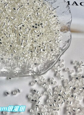 2.5mm金胚灌银古董珠米珠国产散珠小珠子项链串珠diy配珠诸暨珠