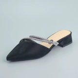 Летняя обувь, слайдеры, комфортные модные тапочки с заостренным носом