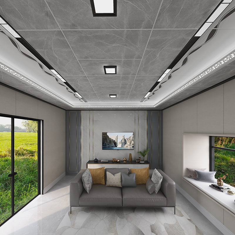 蜂窝大板集成吊顶铝合金扣板厨房卫生间客厅阳台办公室天花包安装 - 图3
