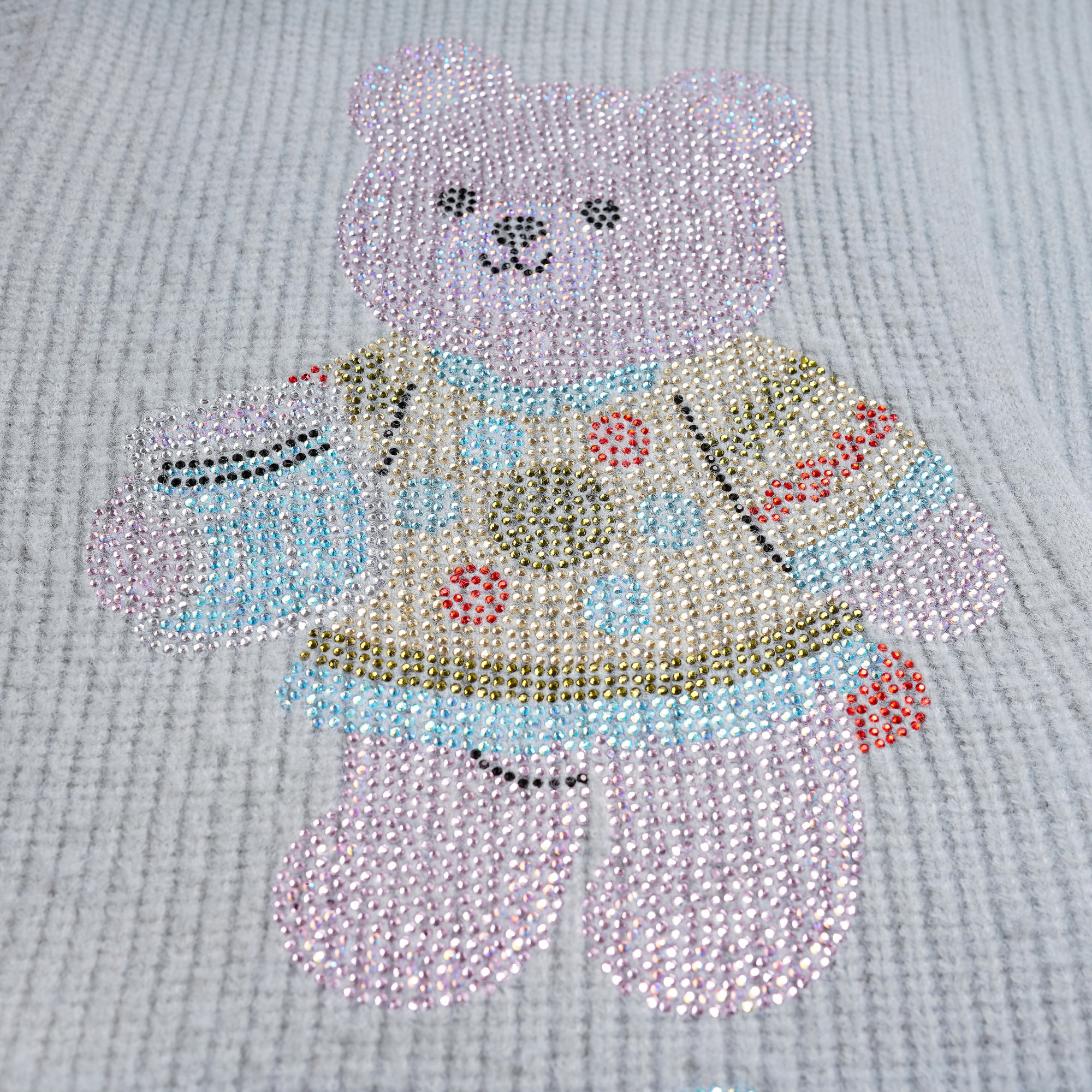 TCH烫钻蓝色背心连帽毛衣休闲裤针织慵懒时尚三件套女T75D07E5028,淘宝优惠券,粉丝福利购,淘宝优惠卷