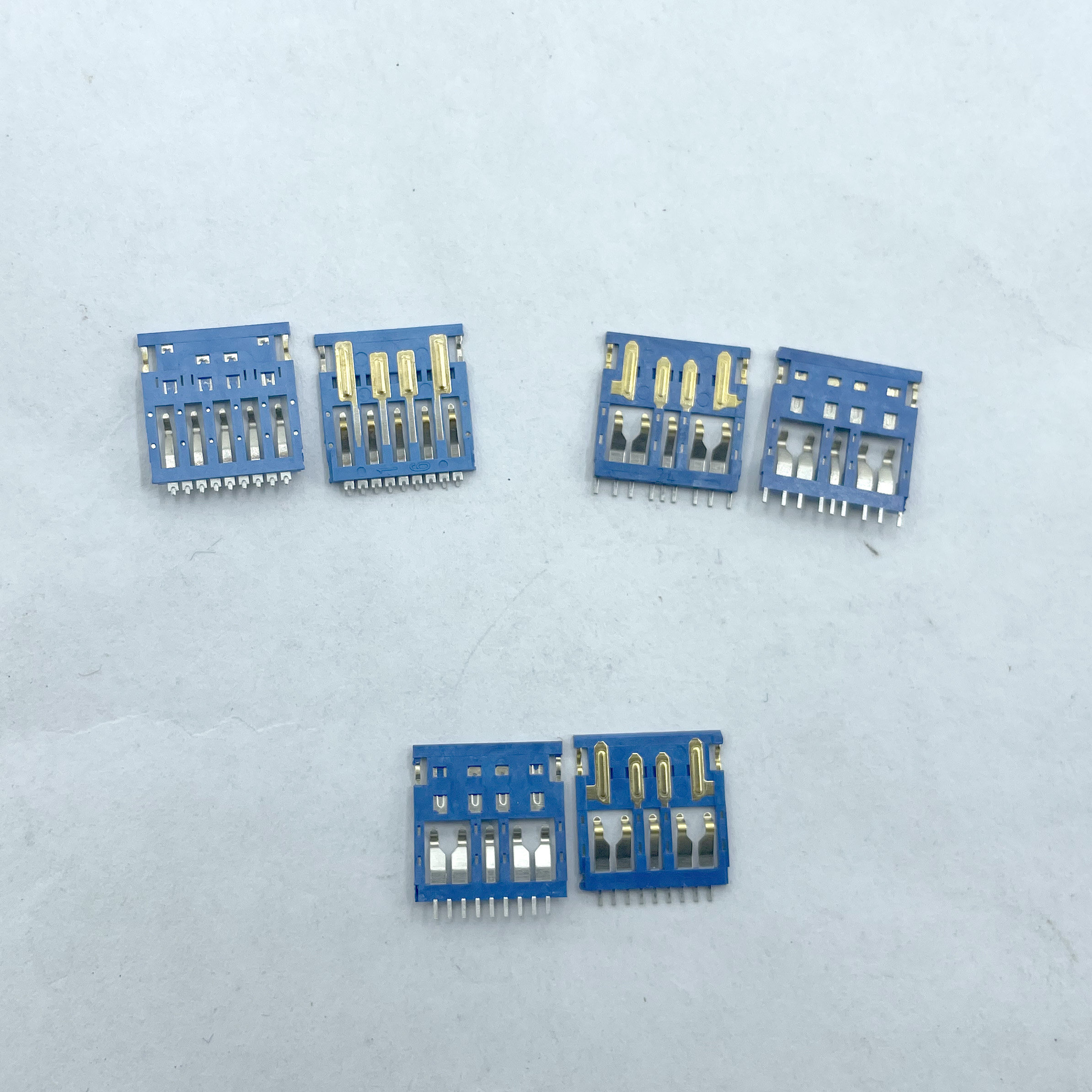 UDP黑胶体3.0超簿片USB头9p三款蓝色贴片防水U盘维修更换改装 - 图0