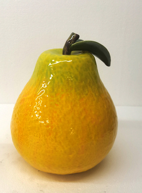 陶瓷仿真柚子供奉佛像摆件工艺
