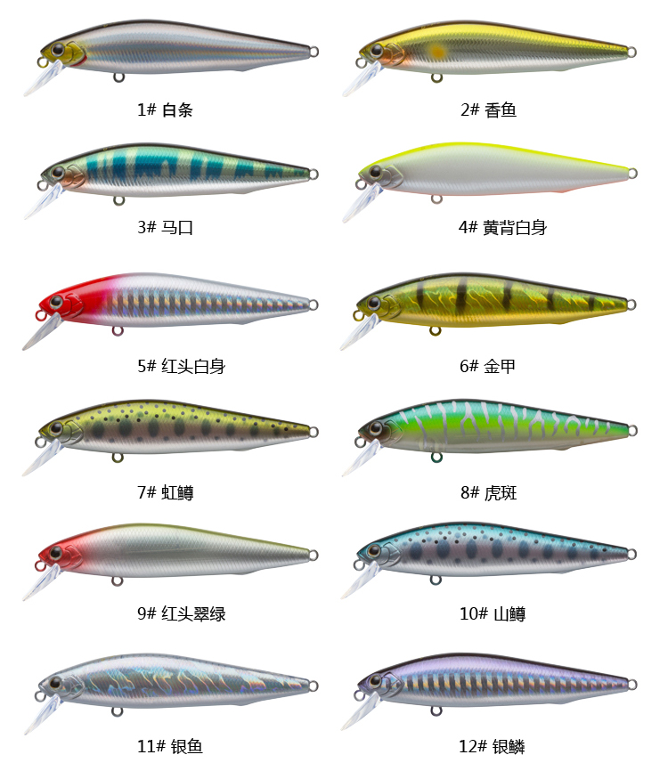 美夏ewe银刀远投沉水米诺路亚饵7g/10g翘嘴鲈鱼鳜鱼远投路亚饵 - 图3