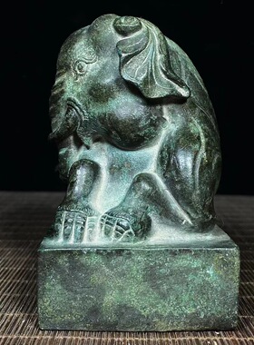 古董古玩仿古铜章加厚老印章 文玩复古摆件旧货乡下收 老物件