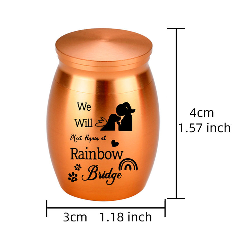 出口亚马逊金属刻字骨灰盒宠物骨灰罐殡葬用品亲人毛发纪念储物罐,淘宝优惠券,粉丝福利购,淘宝优惠卷