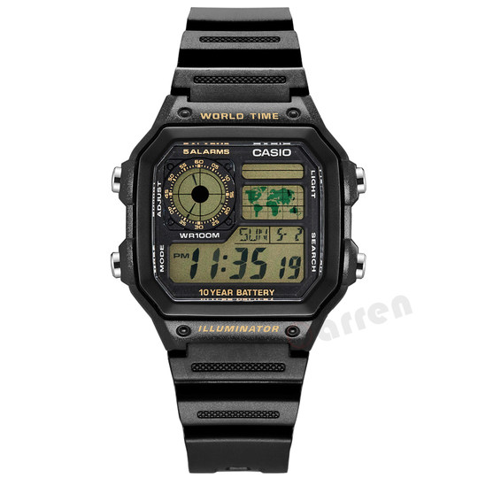 Casio men's small square sports watch