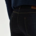 Thương hiệu quần kinh doanh nam denim giản dị thanh niên thẳng thắn nam màu xanh đậm xu hướng thời trang quần dài - Quần jean áo nam đẹp Quần jean