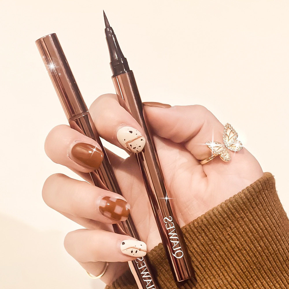 QIAWES卧蚕速干彩色棕色防水防晕染易上色极细眼线液笔眼妆眼线笔,淘宝优惠券,粉丝福利购,淘宝优惠卷
