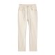 Beige cigarette straight jeans come with free shipping insurance