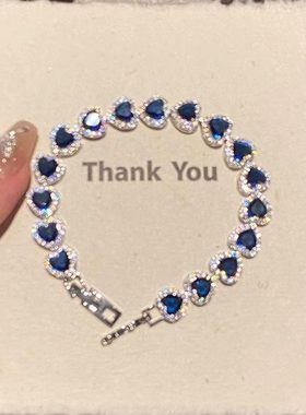 复古宫廷风超闪爱心手链