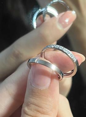 日韩简约小众钛钢戒指