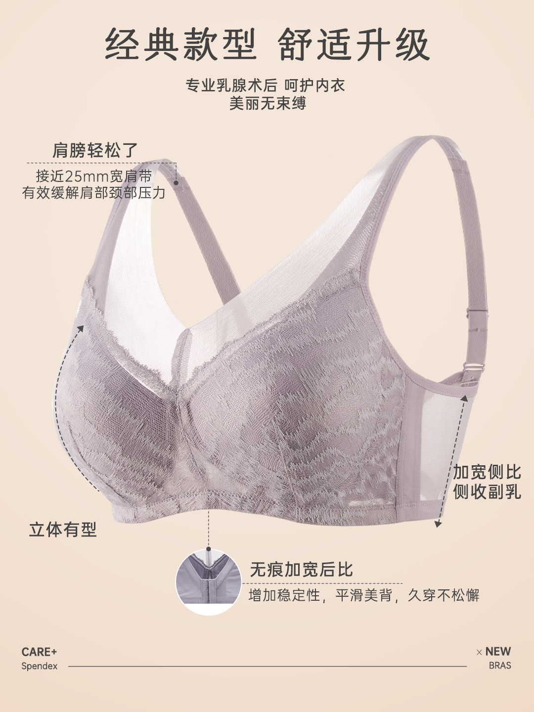 爱慕新品义乳文胸乳腺术后专业假乳房透气无钢圈专用内衣新韵,淘宝优惠券,粉丝福利购,淘宝优惠卷