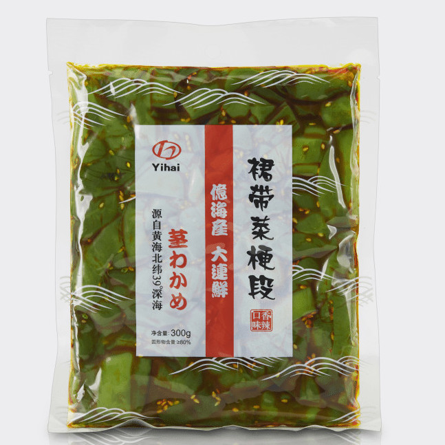 Yihai裙带菜梗段开袋即食 下饭菜低脂小咸菜海白菜香辣爽口旗舰店 - 图0