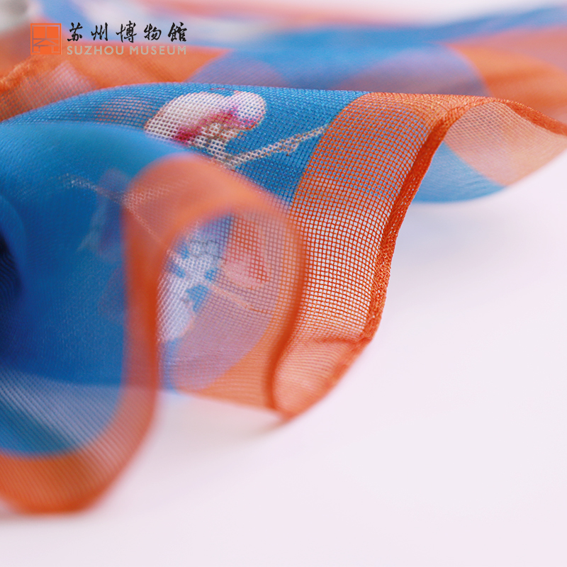 苏州博物馆居仁堂喜上眉梢秋冬丝巾 苏州博物馆围巾/丝巾/披肩