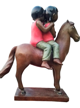 阿斯蒙迪张慧原作青铜爱情雕塑