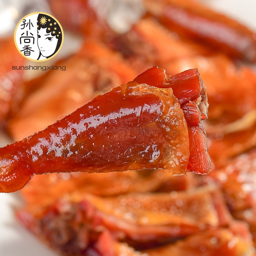 孙尚香腊香鸡510g熟风干咸鸡熟食开袋即食餐厅预制菜湖北特产 - 图0
