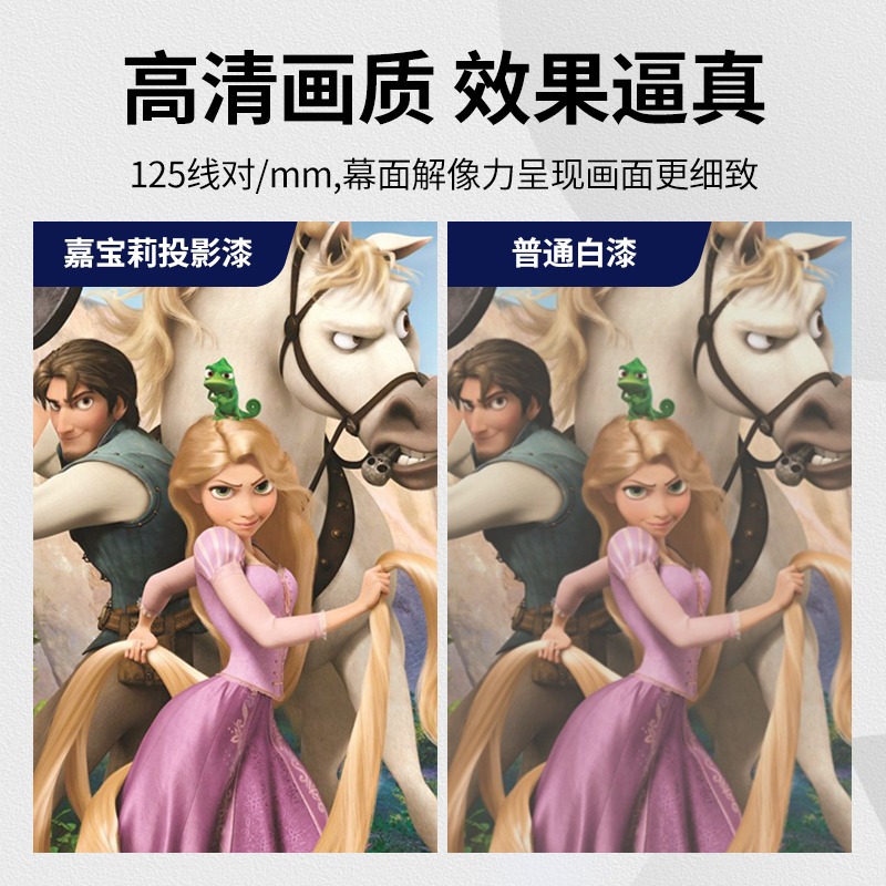 嘉宝莉净味投影漆高清还原画质抗光家用内墙白色乳胶漆涂料墙面漆 - 图0