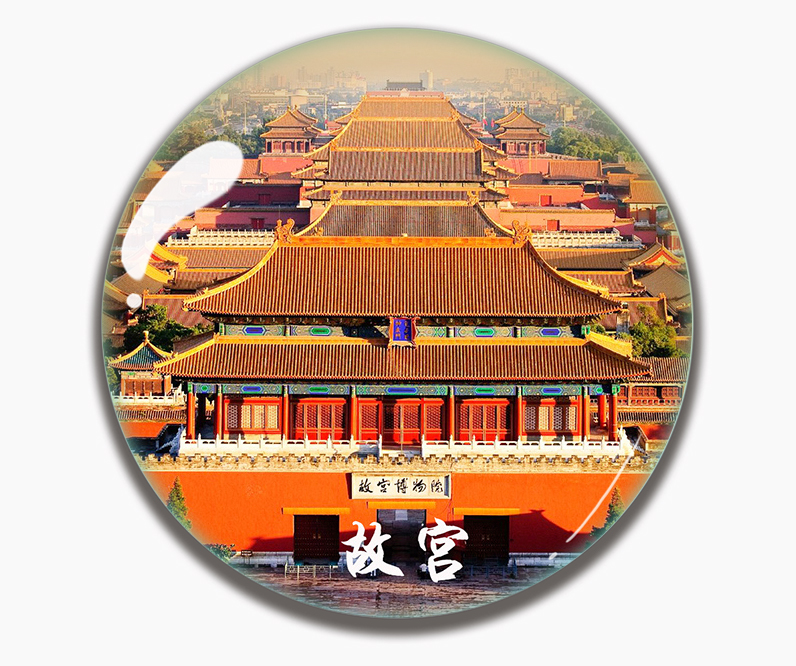 景点创意旅游纪念品水晶城市冰箱贴磁贴定制杭州云南苏州地标建筑