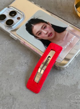 韩国进口糖果色百搭矩形缠绕发夹