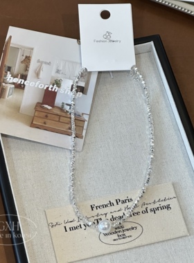 碎银子巴洛克锁骨颈链