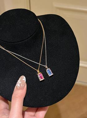 复古多巴胺渐变彩虹星球吊坠轻奢