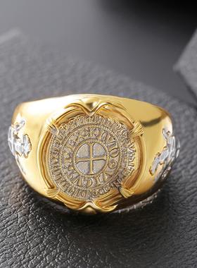 臻荣wish新款十字军战士镀14k