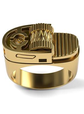 臻荣wish热卖创意打火机造型戒指