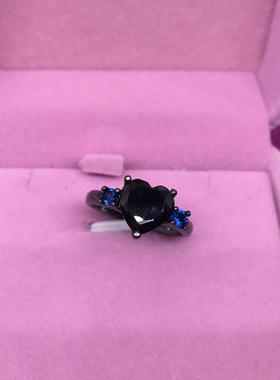 臻荣wish新款欧美爱心形戒指镀