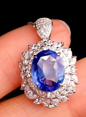 仿斯里兰卡矢车菊蓝宝石戒指女