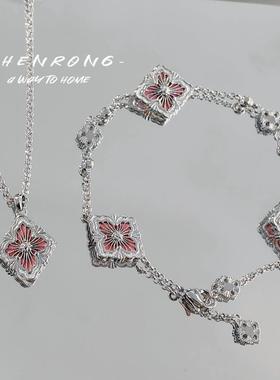 意大利拉丝工艺复古宫廷风深紫