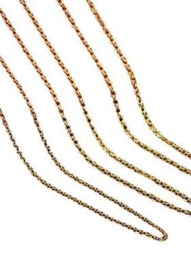 铜镀镀银玫瑰金银项链女18寸